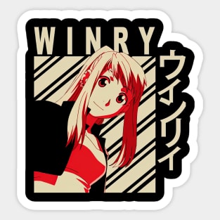 Winry Rockbell Vintage Art Sticker